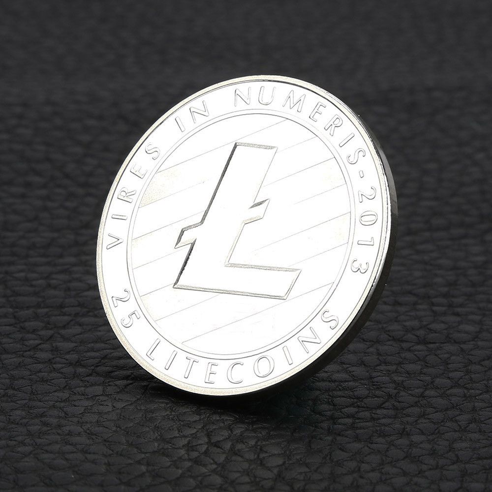 Silver Plated Commemorative Litecoin Collectible Golden Iron Miner Coin Gift  ^^ 