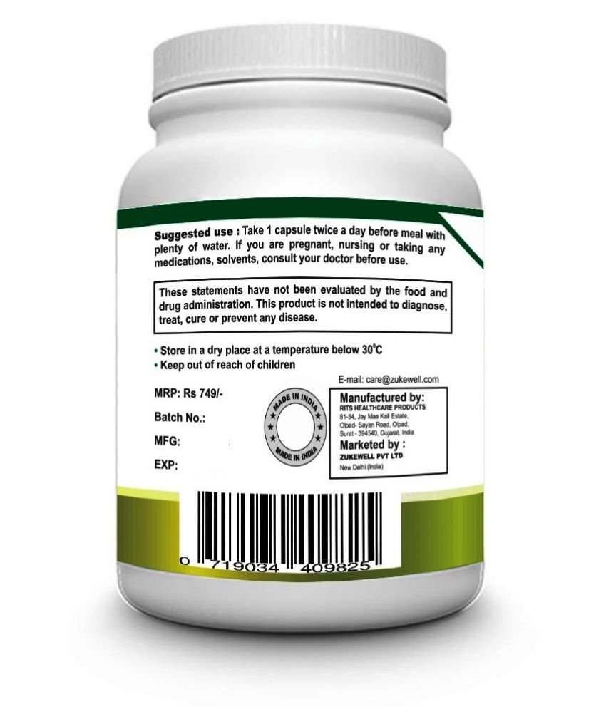 zukewell Spirulina Extract Capsule 500 mg Pack of 3 Buy zukewell