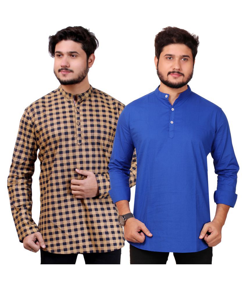 Made In The Shade Multi Cotton Kurta Pack of 2 - Buy Made In The Shade ...