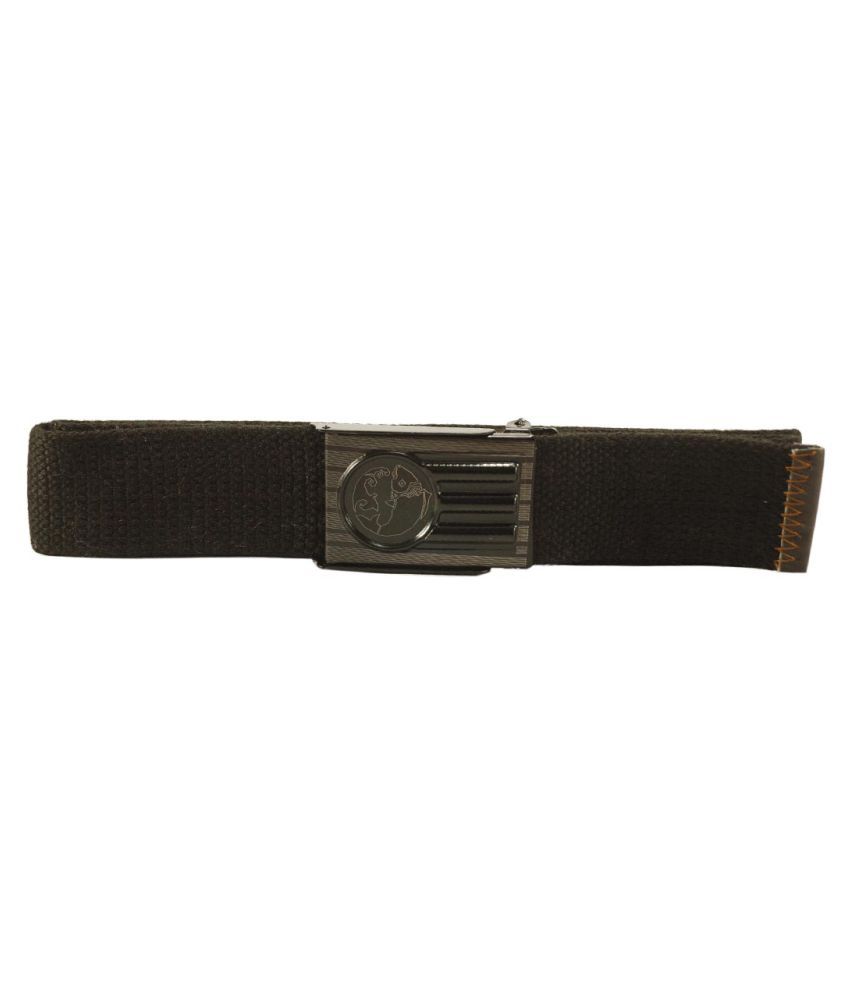 The Rhino Black Fabric Casual Belt: Buy Online at Low Price in India ...