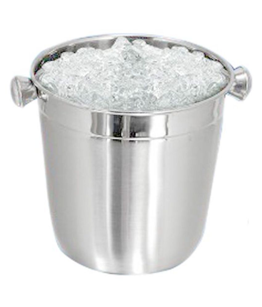 Dynore Stainless Steel Single Walled Ice Bucket: Buy Online at Best ...