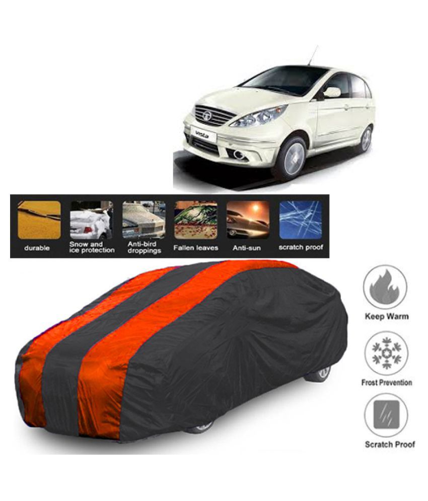 QualityBeast Car Body Cover for Tata Vista Tech RedBlue Buy