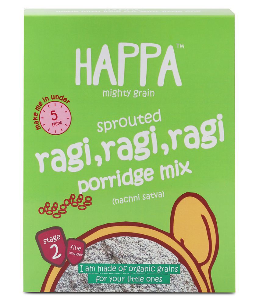    			Happa Sprouted Ragi,Cardamon Porridge Mix Infant Cereal for 6 Months + ( 200 gm )