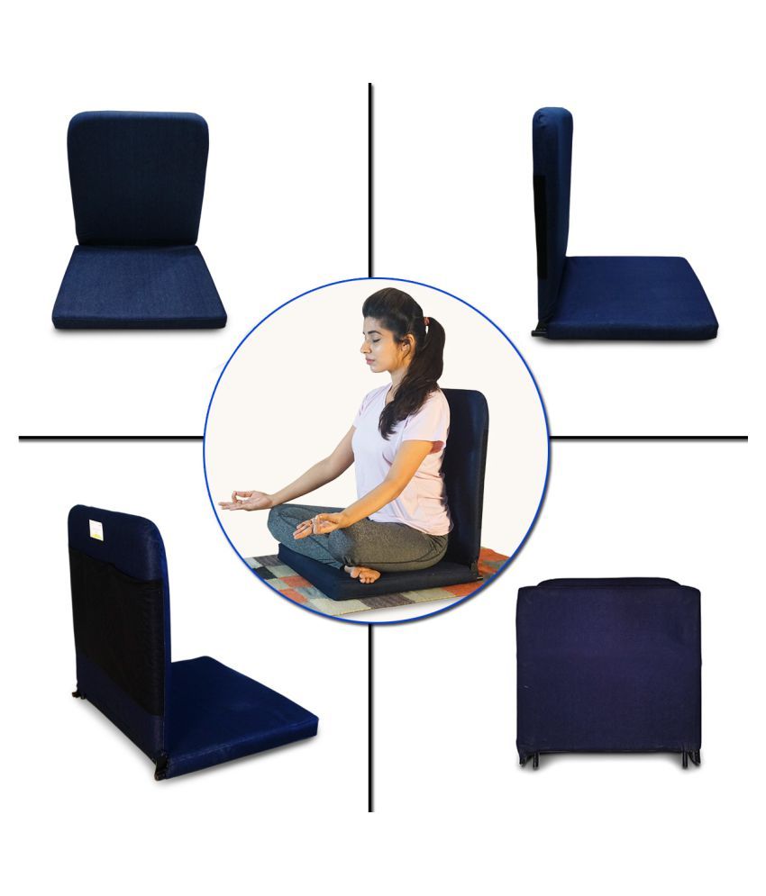 Kawachi Right Angle Back Support Portable Relaxing Folding Yoga Tation Floor Chair