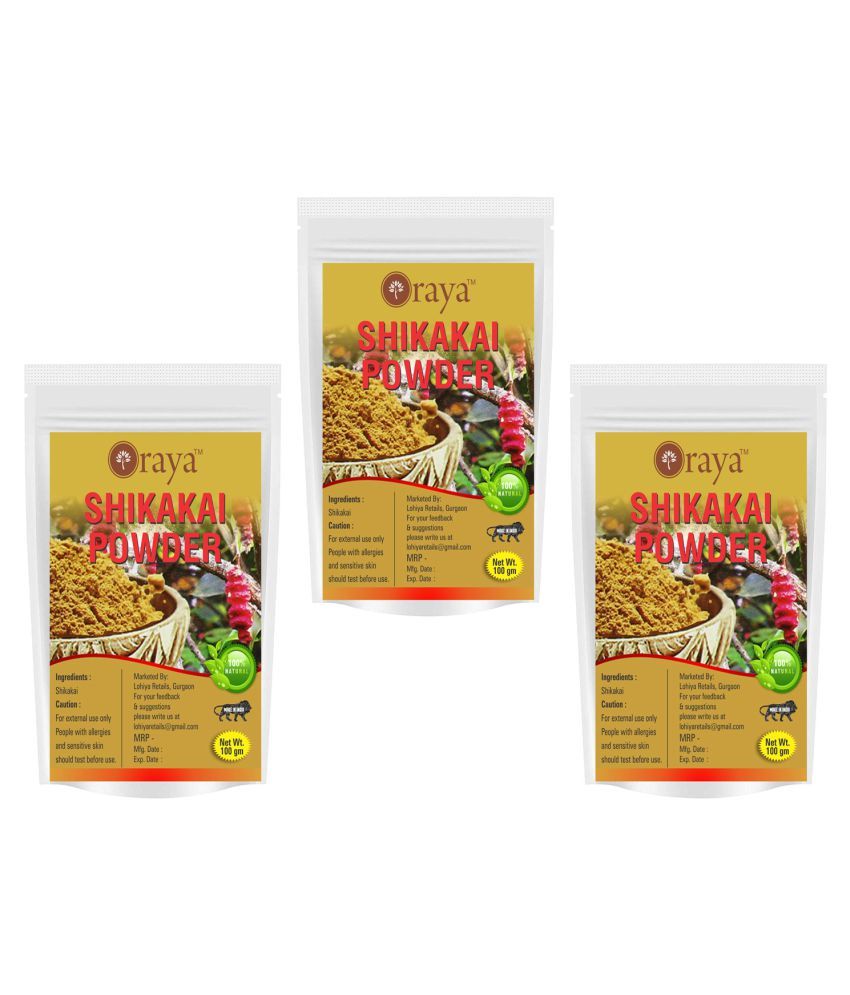     			ORAYA 100% Pure & Natural Shikakai Powder(300 gms) Face Pack 200 gm Pack of 3