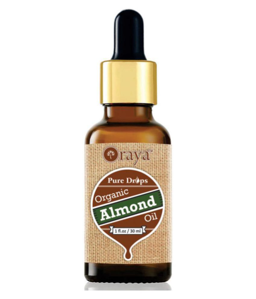     			ORAYA 100% Pure & Organic Sweet Almond oil For Hair Growth- 30 ml