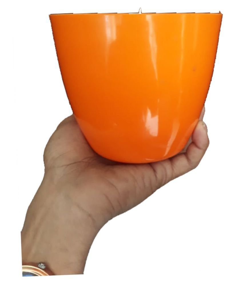 alkarty colorful round 4inches pots set of 5 indoor & Outdoor