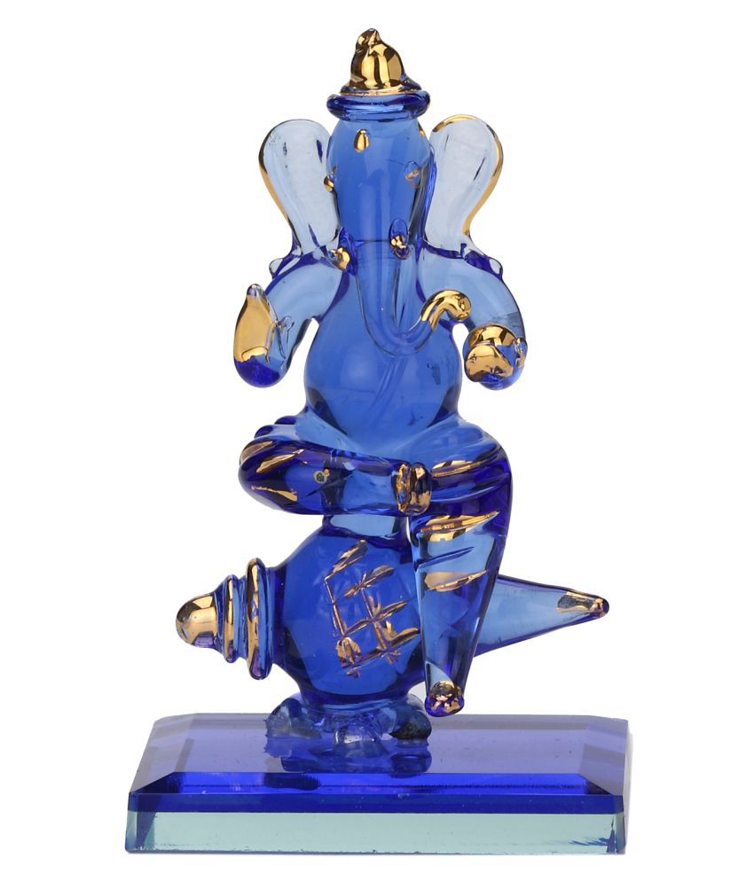 AFAST Blue Glass Handicraft Showpiece - Pack of 1