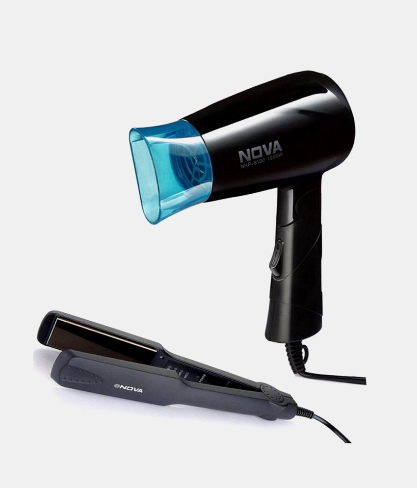 Nova NHS 860 hair straightener & NHP 8100/05 hair dryer combo - Buy Nova  NHS 860 hair straightener & NHP 8100/05 hair dryer combo Online at Best  Prices in India on Snapdeal