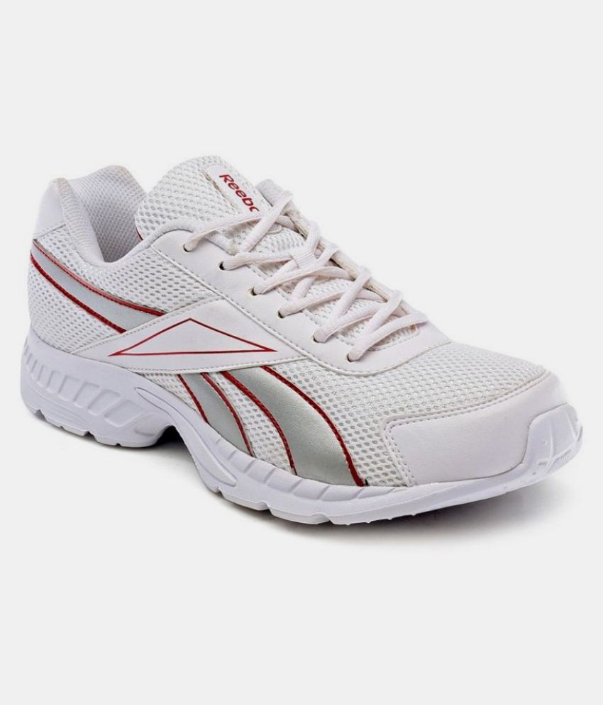 reebok white running sport shoes