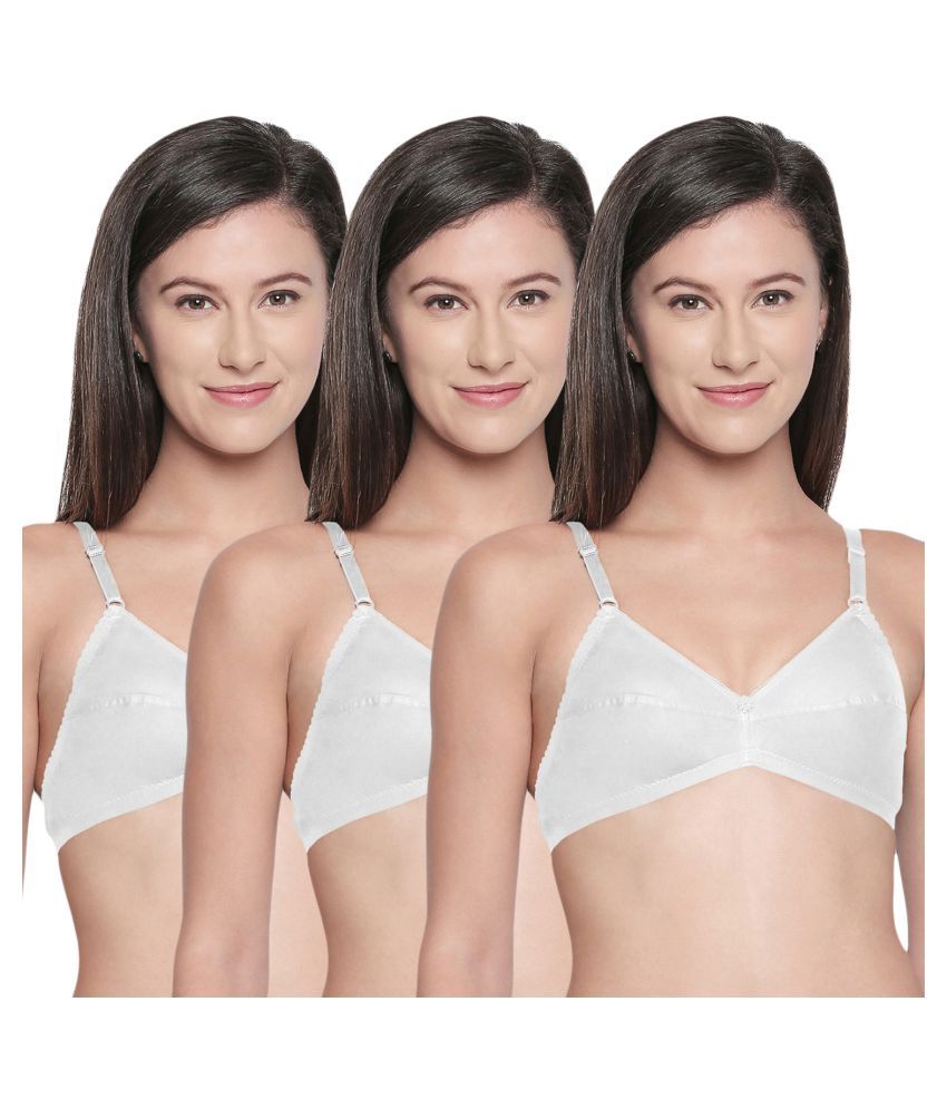     			Bodycare Cotton Seamless Bra - White