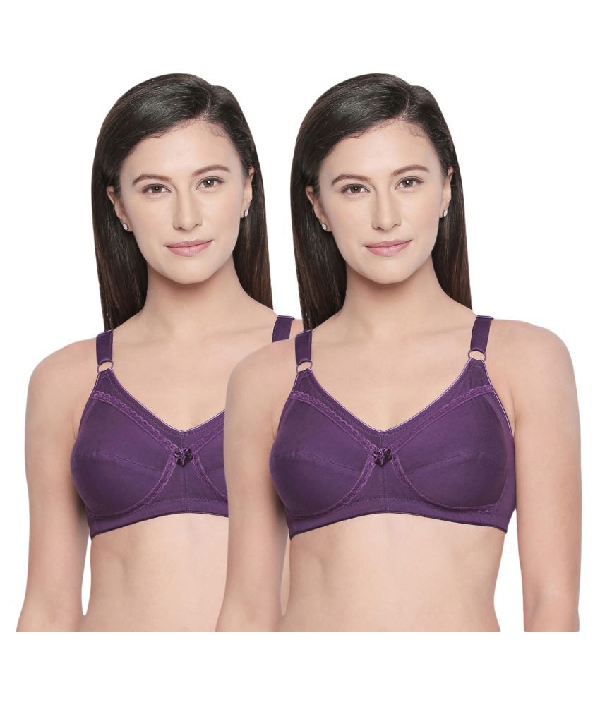     			Bodycare Cotton Seamless Bra - Purple