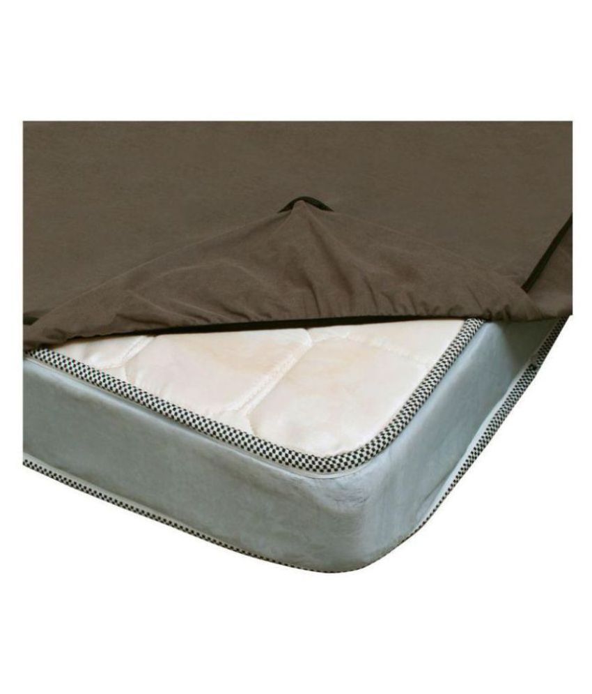 Glassiano Waterproof King Size Bed, 78"x72" Brown Cotton ...