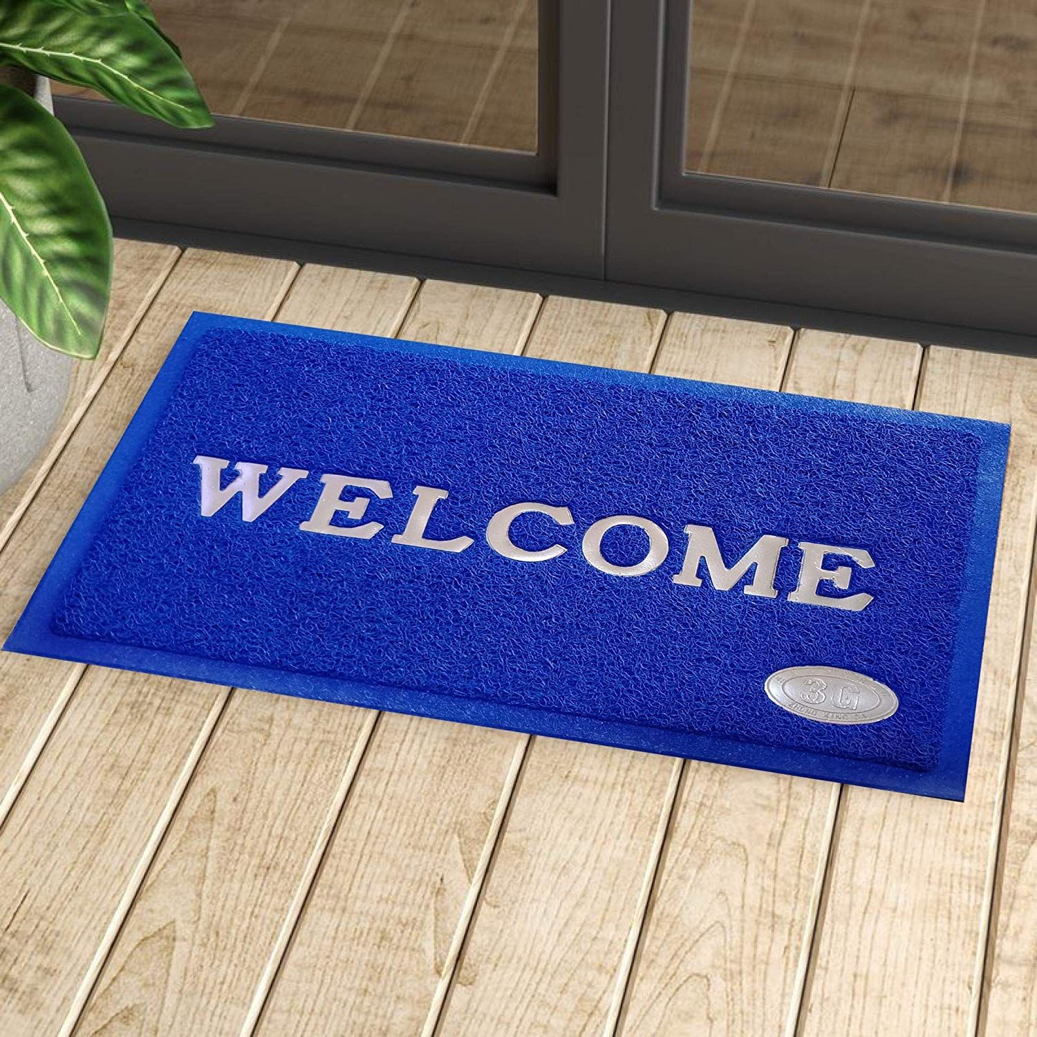 Ace International Exports Single 40x60 Bath Mat Blue Buy Ace