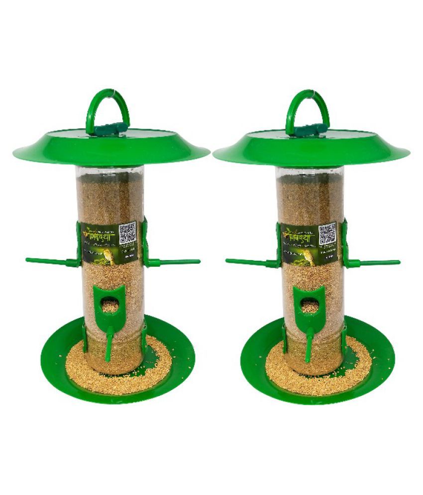 Amijivdaya Large Bird Feeder With Hut Pack Of 2 Buy Amijivdaya