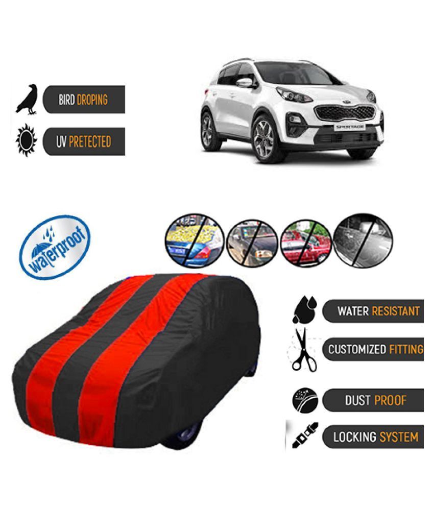 QualityBeast Car Body Cover for Kia Sportage Grey Blue(with 15 Day