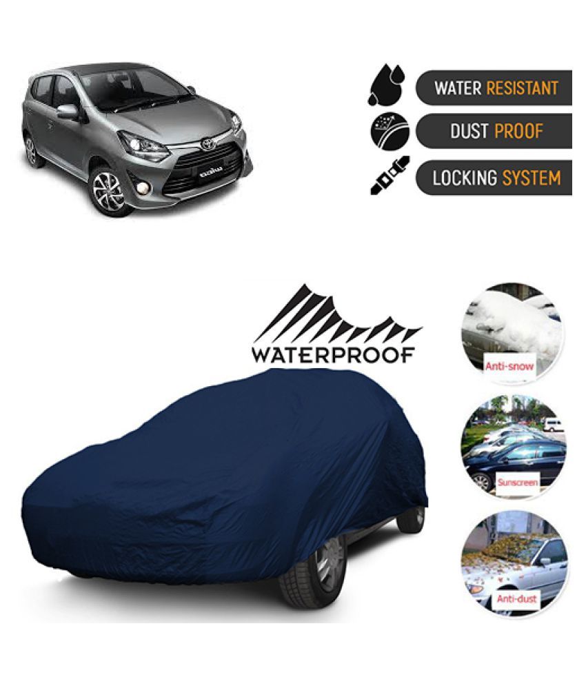 QualityBeast Car Body Cover for Toyota Wigo Blue (with 15 Day
