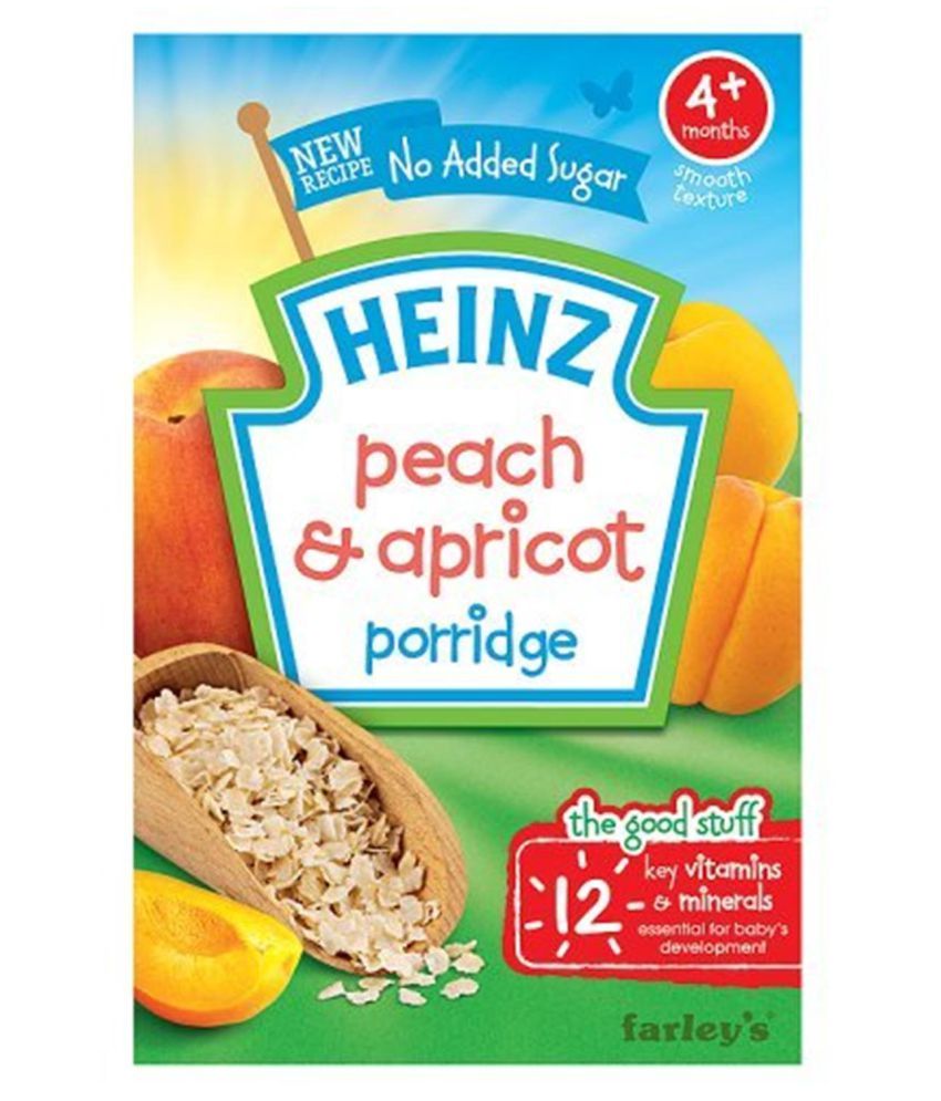 Heinz Peach & Apricot Porridge Infant Cereal for 6 Months + ( 125 gm