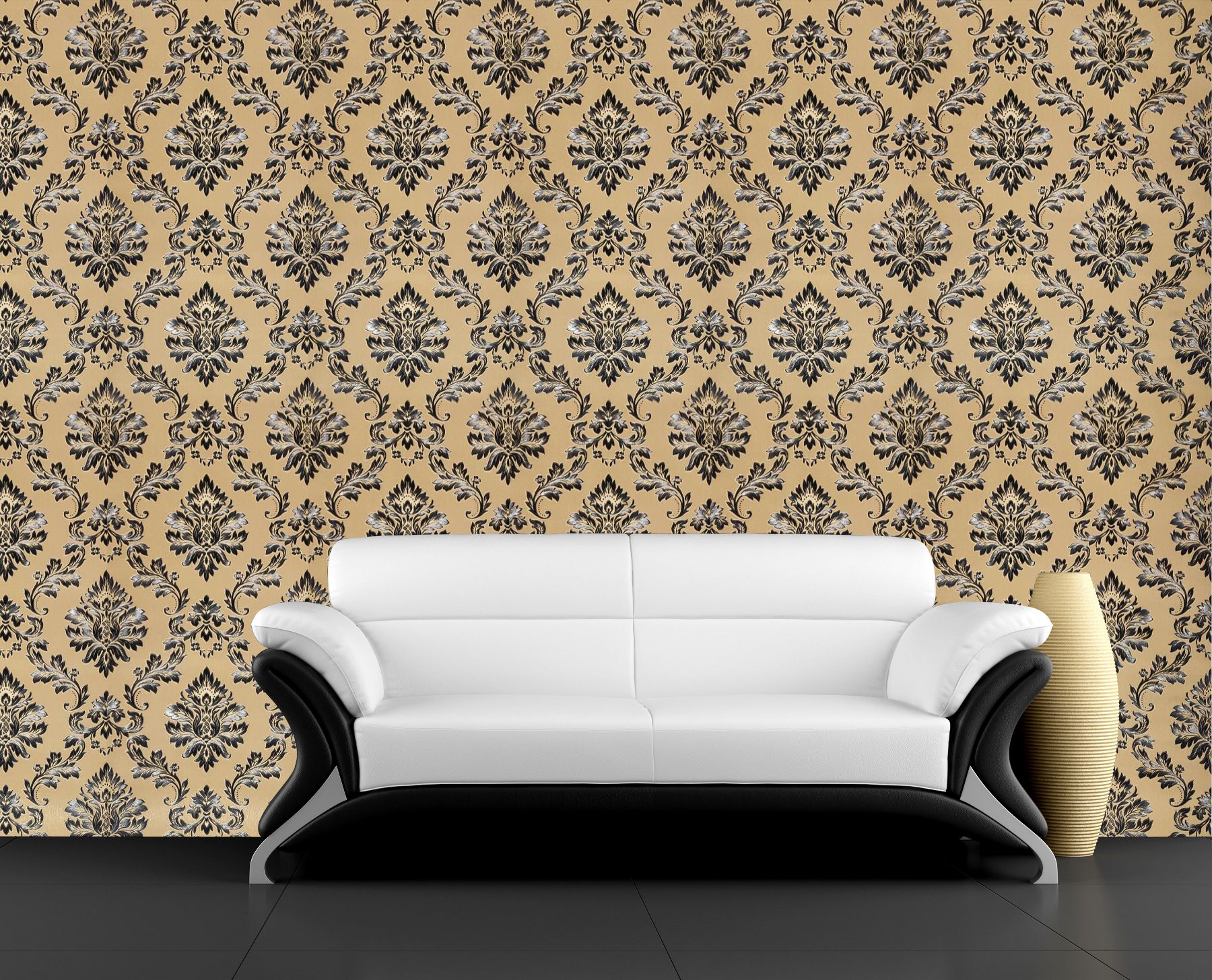Interior Xpression PVC Designs Wallpapers Golden: Buy Interior Xpression  PVC Designs Wallpapers Golden at Best Price in India on Snapdeal