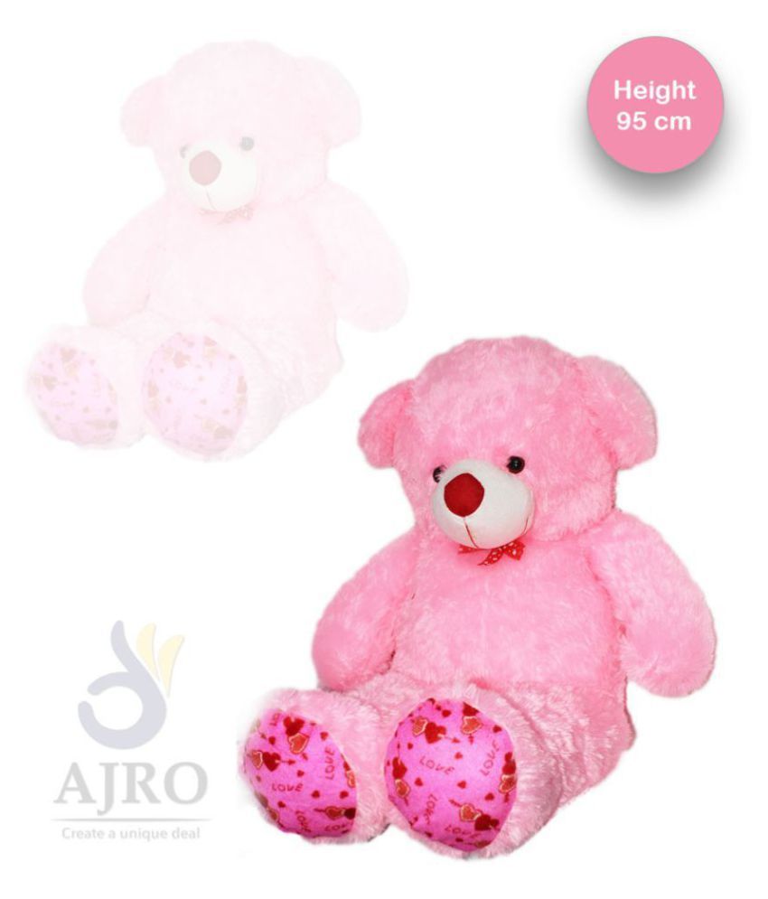 3 feet teddy bear pink