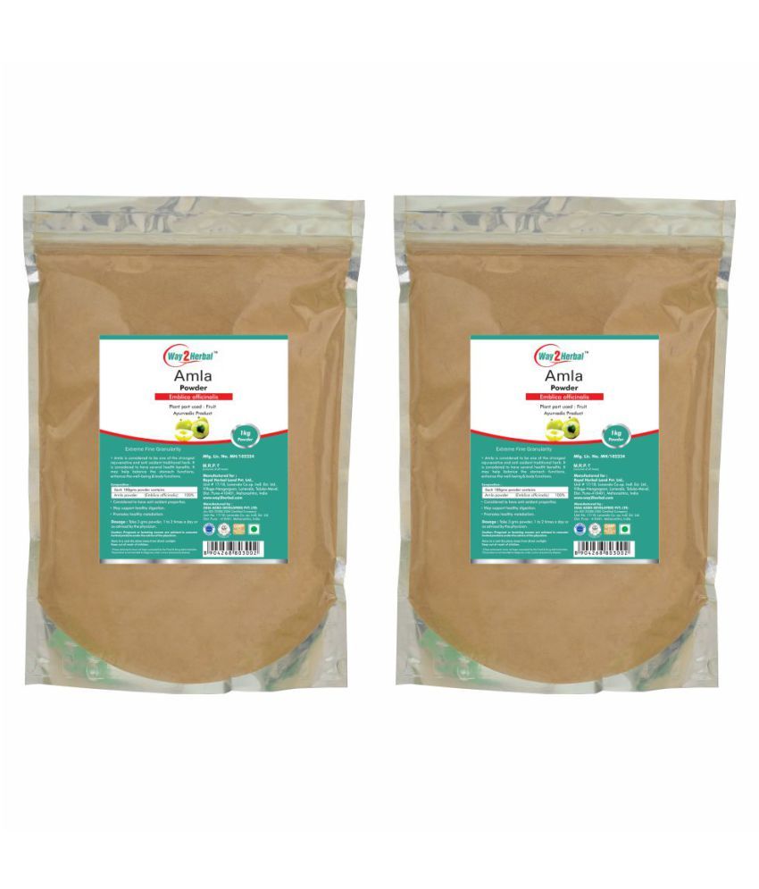     			Way2Herbal Amla Powder 1 kg Pack of 2