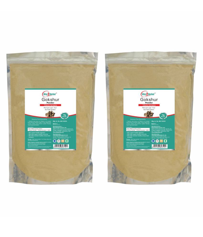     			Way2Herbal Gokshur Powder 1 kg Pack of 2