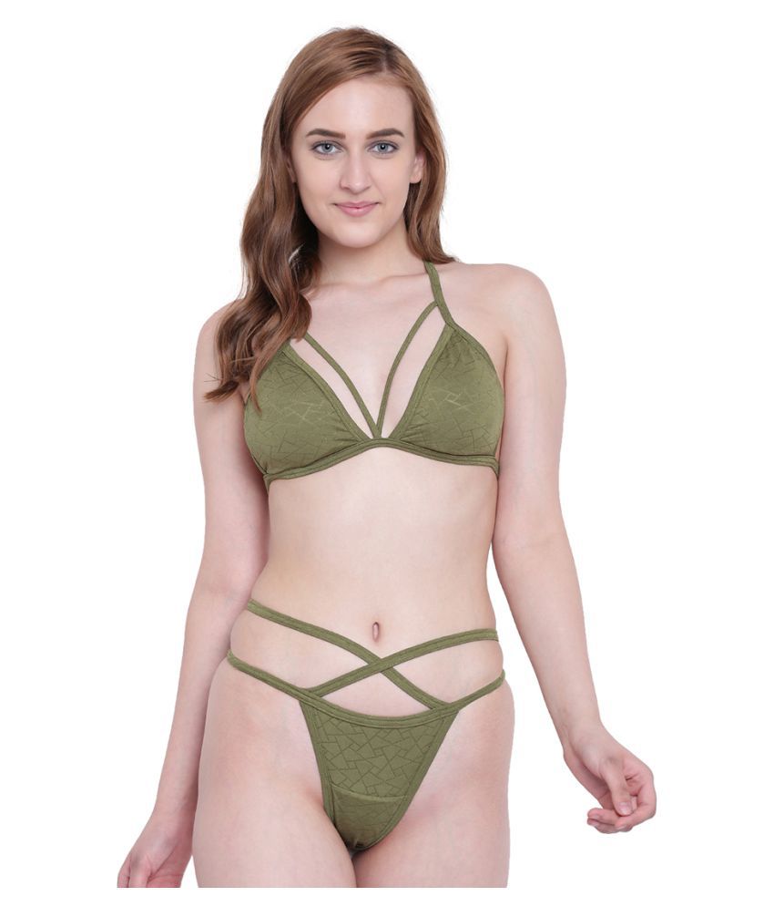     			La Intimo Polyester Green Beach Dresses