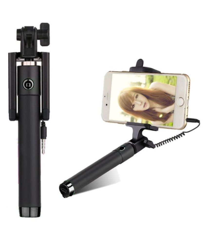 Marghat Black Aux Wire Tripod 79 cm Selfie Sticks & Accessories