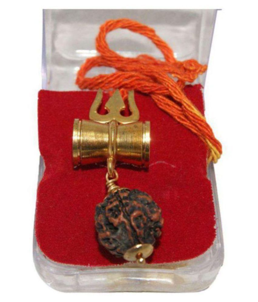     			Green Spiritual Orginal Shiv Shakti Kawach With 5 Face Rudraksha- Pack Of 1