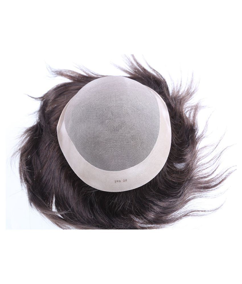 Ritzkart 11X8 Size Natural Black USA Monofilament Base 100 Human Hair 