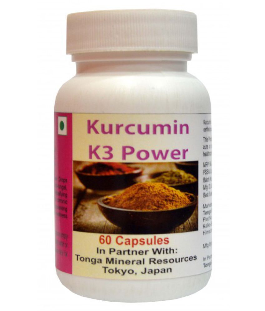 Tonga Herbs Kurcumin K3 Power Capsules 60 Capsules (Buy Any Supplement Get The Same 60ml Drops
