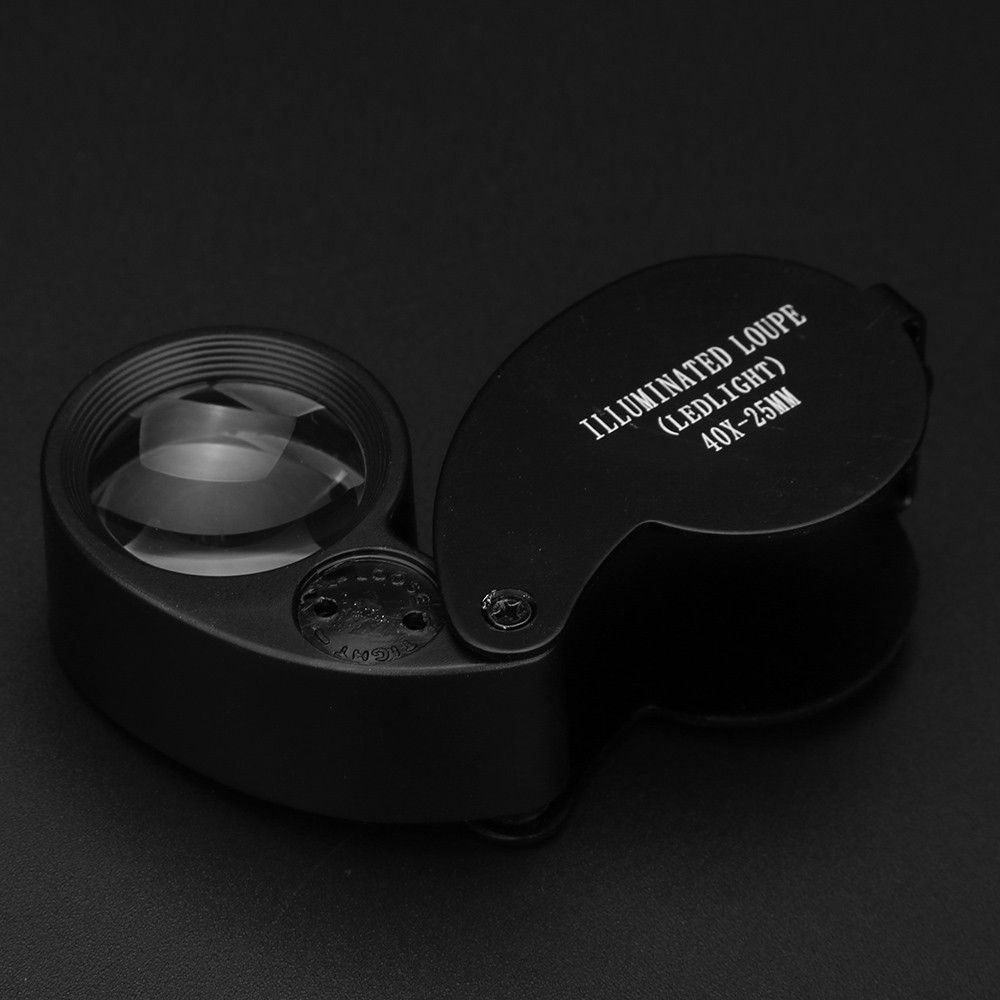 LED Illuminated Jewellers Jewellery Loupe Loop Magnifying Glass Eye