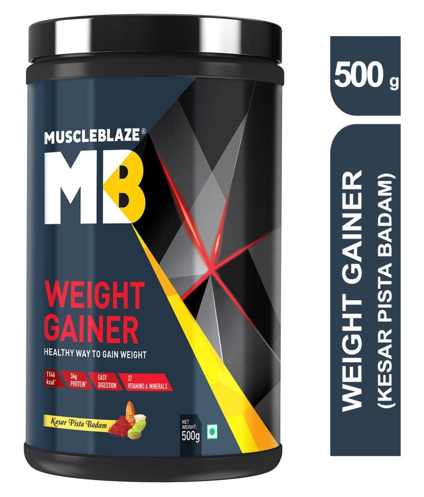 Buy MuscleBlaze Weight Gainer with Added Digezyme (Kesar Pista Badam