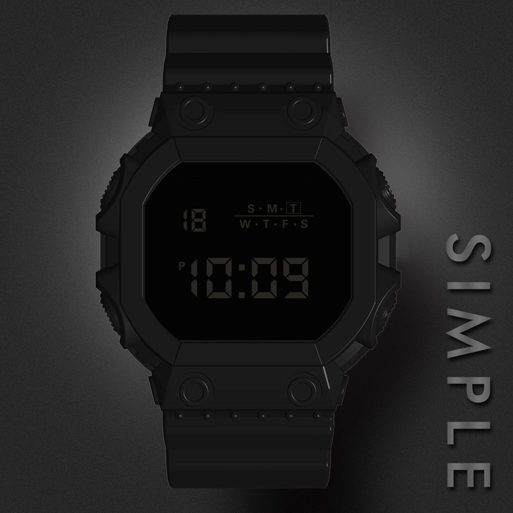 1pc Black Color Watch HONHX Brand Digital Watches Electronic Sports