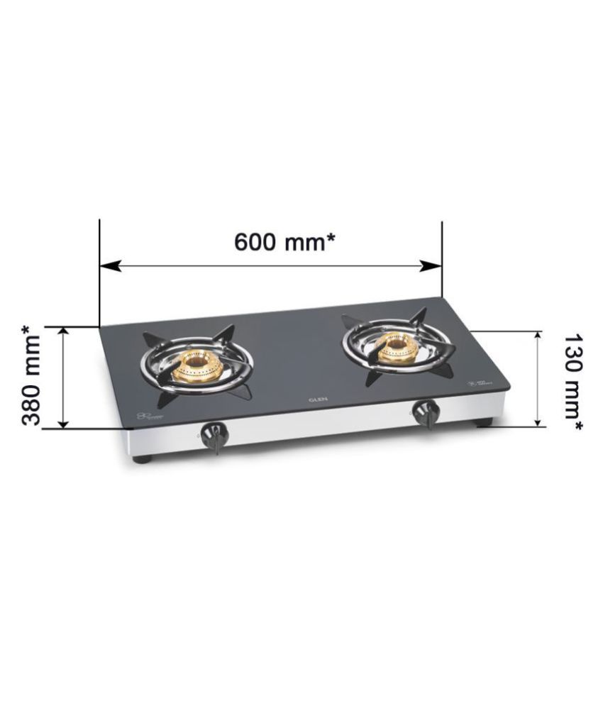 Glen 1020 GTBB "2 Burner" Manual Gas Stove Price in India Buy Glen