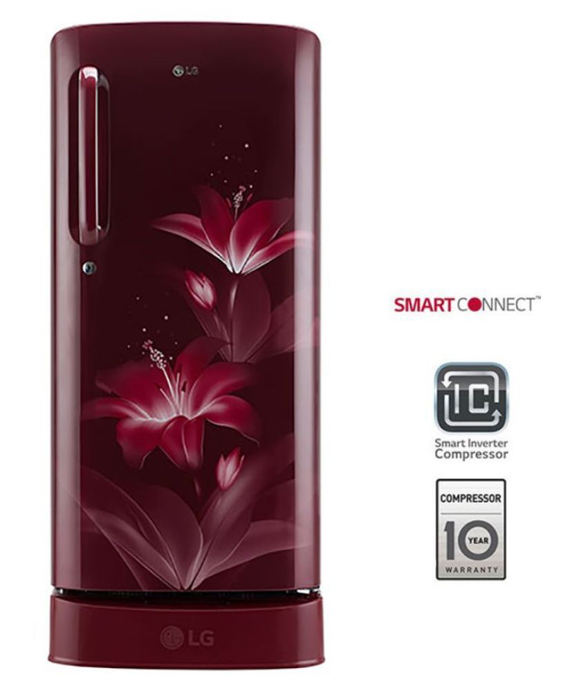 Lg 190 Ltr 4 Star Gl B201argx Single Door Refrigerator Red Price