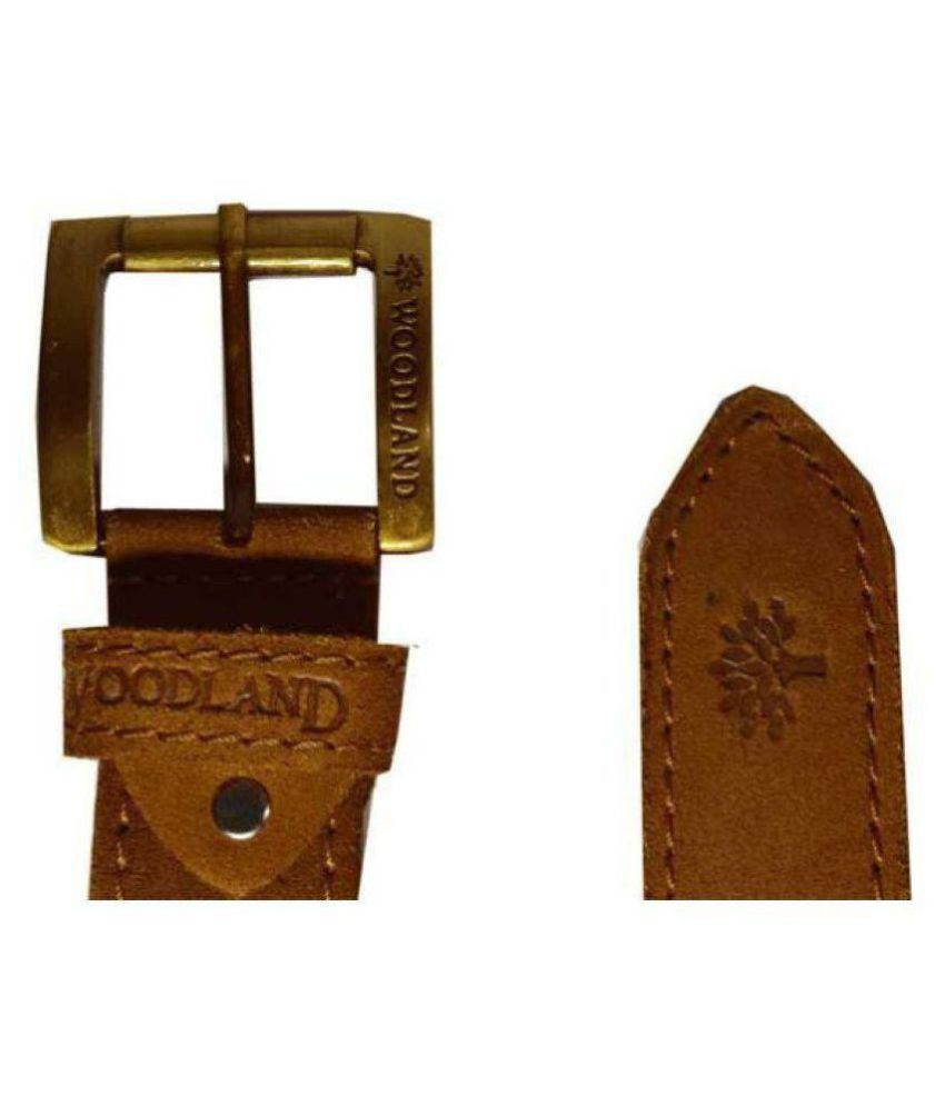 WOODLAND BELT LEATHER Brown Leather 