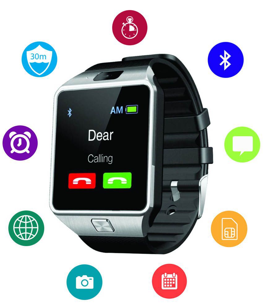 Digital Black Smart Watch Dz09 Price In India Buy Digital Black Smart Watch Dz09 Online At Snapdeal