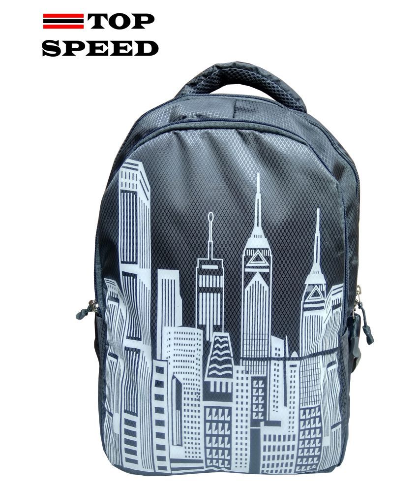 Top Speed Grey Fabric College Bag Buy Top Speed Grey Fabric College Bag Online At Best Prices In India On Snapdeal