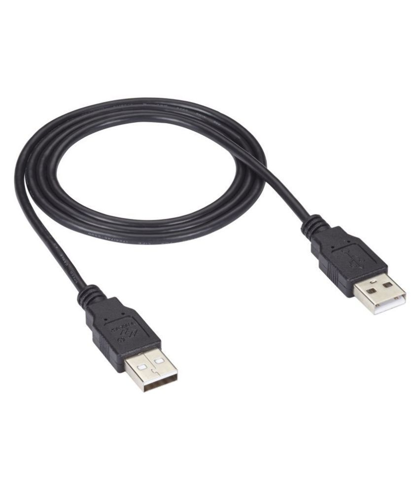 ANDTRONICS 1.5m Data Cables Premium USB 2.0 Type A Male To Type A Male Cable Black