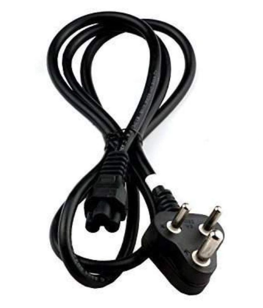 ANDTRONICS 1.5m Power Cord Heavy Duty 3 Pin Laptop Power Cord 1.5m 4.5 ft Black