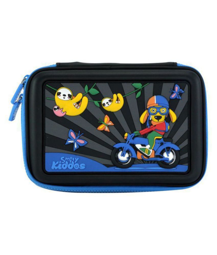     			Smily  Scented Hardtop Pencil Box (Black) | kids pencil case  | school pencil case| pencil case for kids | hardtop pencil case | hard top pencil box