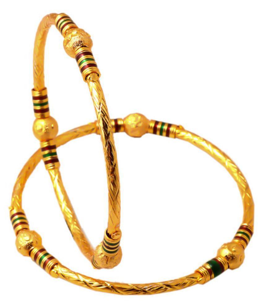 one gram gold plated bangles