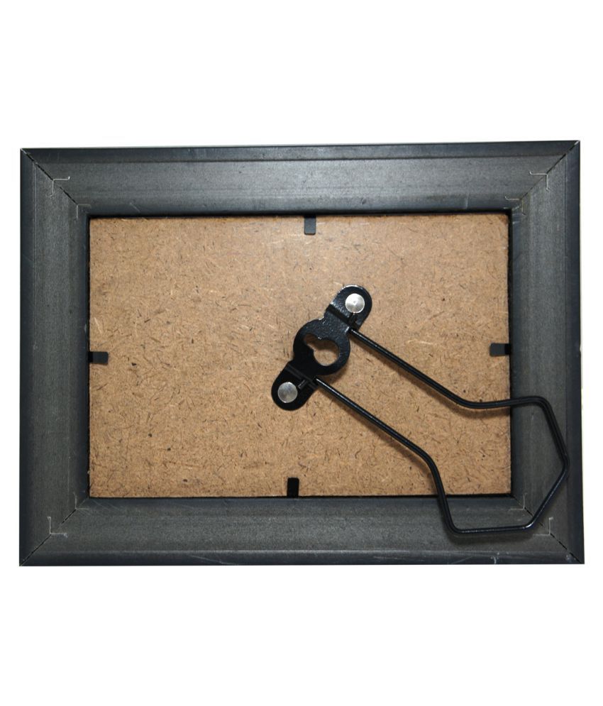 GIFTICS Wood Table Top & Wall hanging Black Single Photo Frame Pack