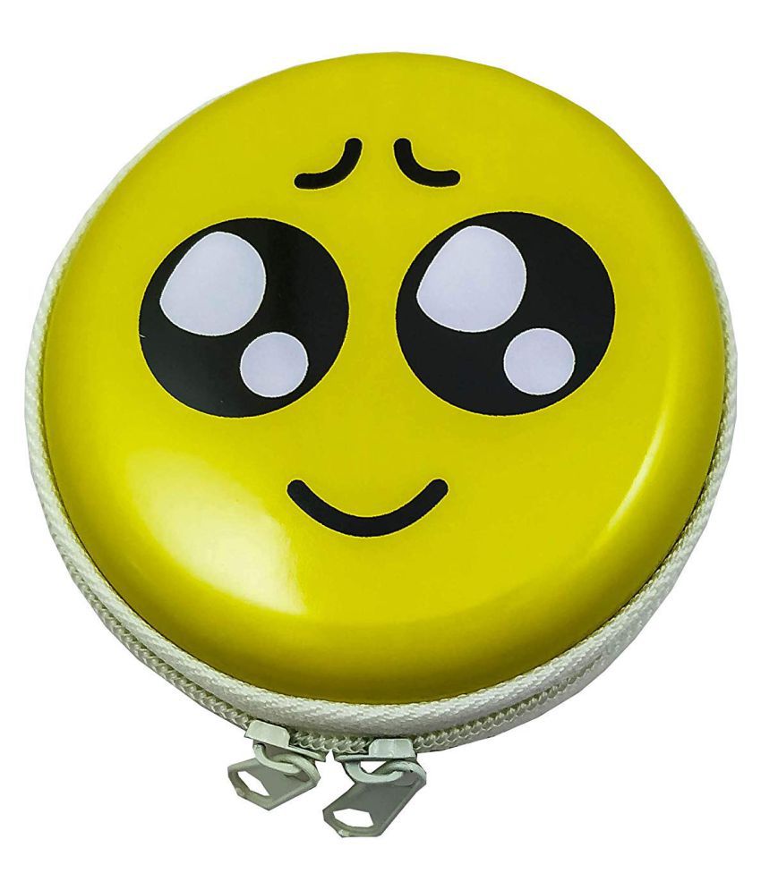Prezzie Villa Metal Emoji Smiley Pouch New Design 1 Pc |Earphone ...