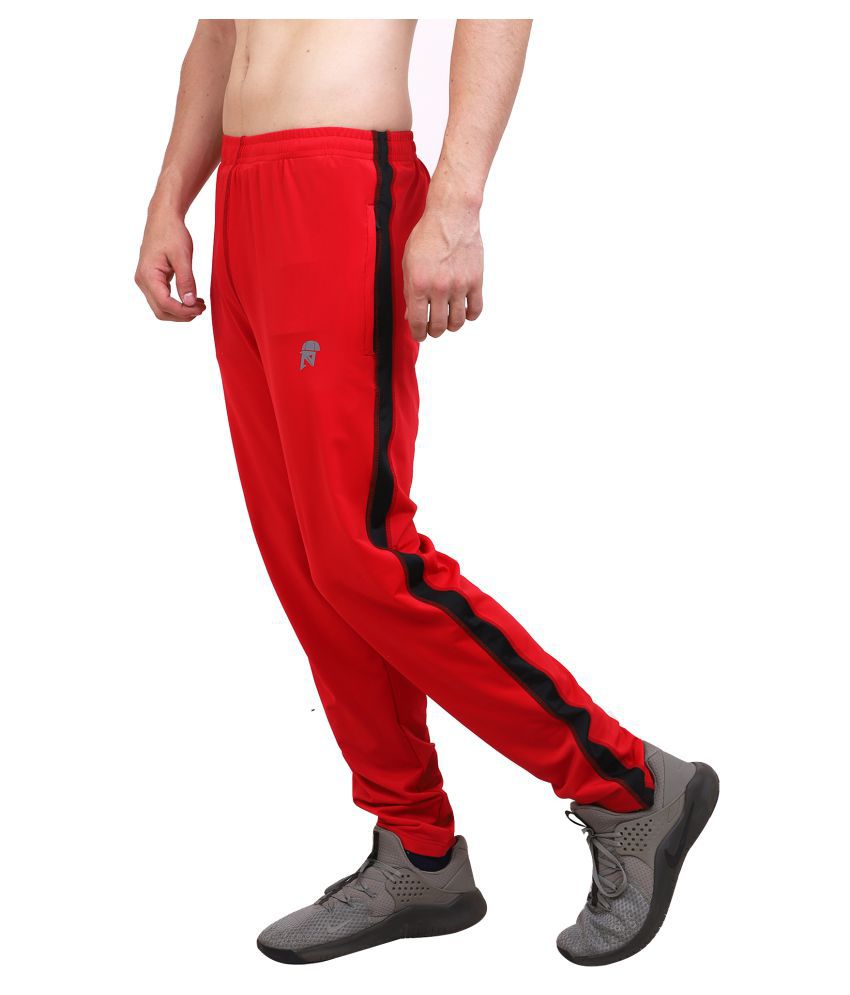 Narvey Red Lycra Trackpants - Buy Narvey Red Lycra Trackpants Online at ...