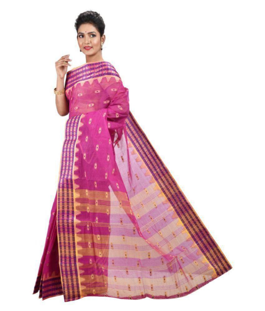 Rajsa Pink,beige Cotton Saree - Buy Rajsa Pink,beige Cotton Saree 