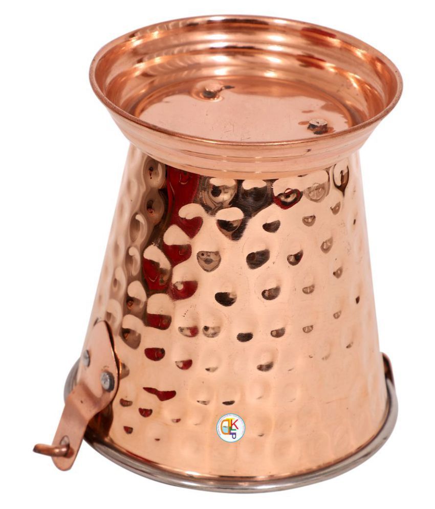 Copper Steel Donga , Kadhai and Balti Set of 2 Buy Online at Best