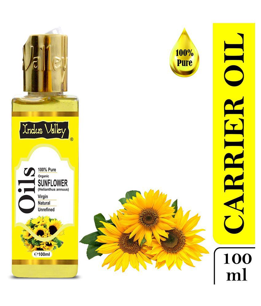     			Indus Valley 100% Pure Sunflower Carrier Oil - For Aromatherapy (100 ml)