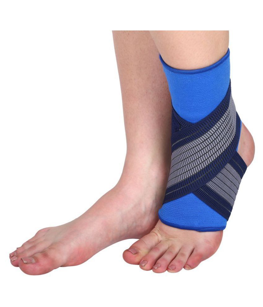     			Long Life Black,Blue Ankle Supports